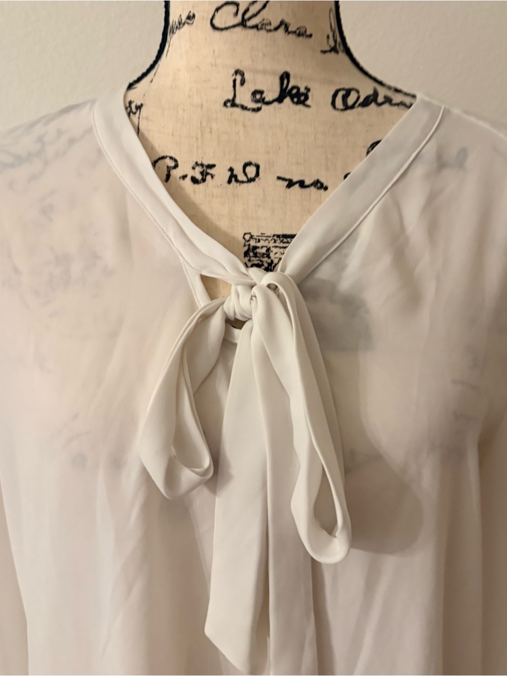Moschino Black & Ivory Logo Trim Blouse
